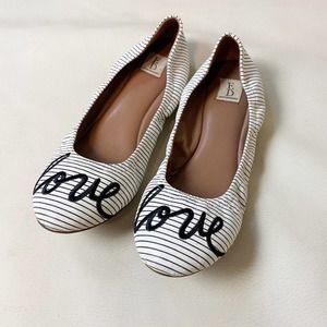 ED Langston Striped Love Flats